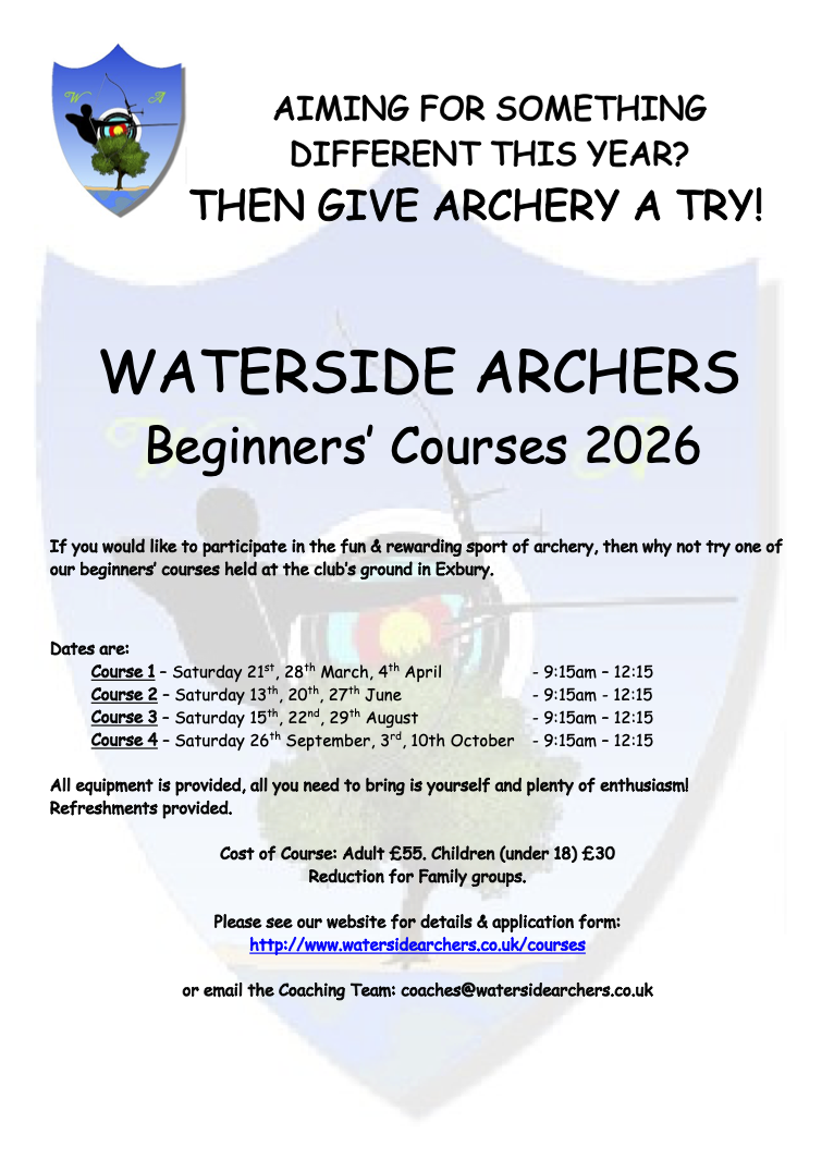 2026 Beginners courses poster